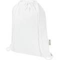 Bolsa de 5 L con cordón de algodón reciclado de 140 g/m² con certificado GRS Oregon Blend