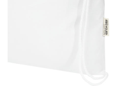 Bolsa de 5 L con cordón de algodón reciclado de 140 g/m² con certificado GRS Oregon Blend