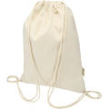 Bolsa de 5 L con cordón de algodón reciclado de 140 g/m² con certificado GRS Oregon Blend