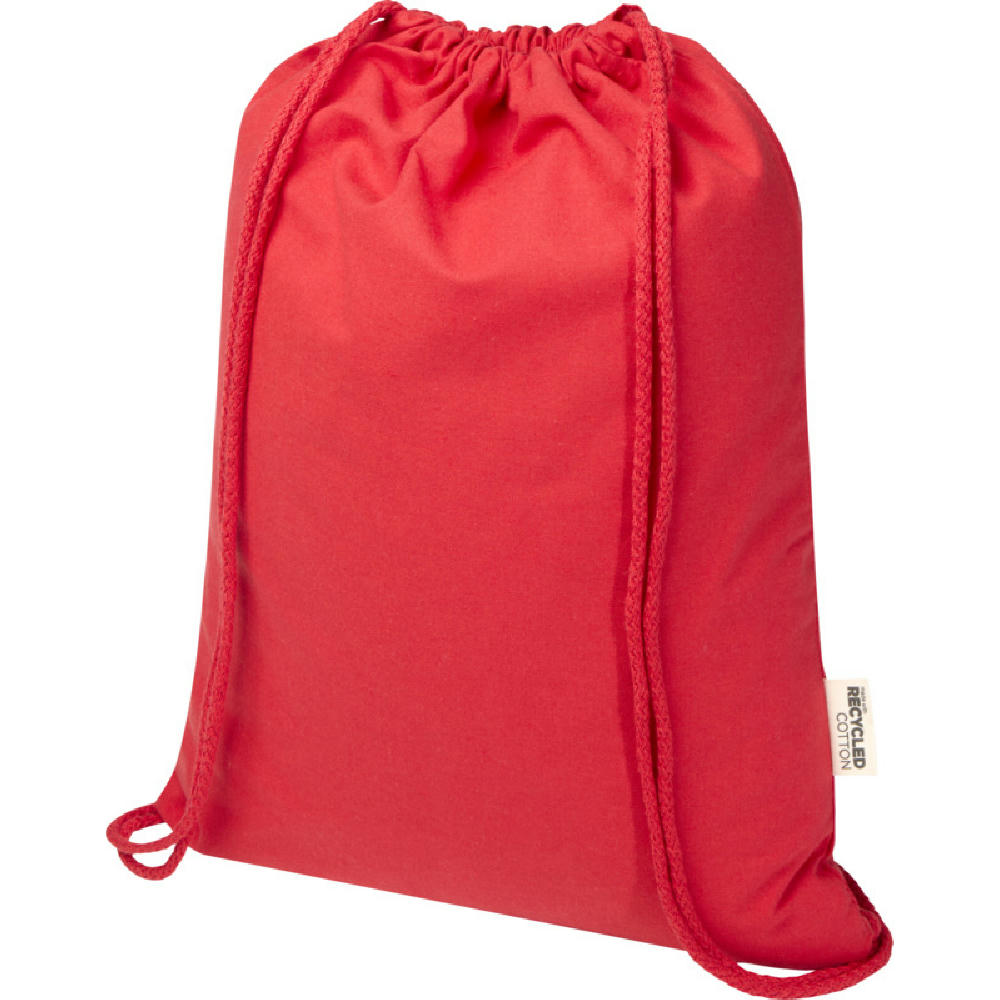 Bolsa de 5 L con cordón de algodón reciclado de 140 g/m² con certificado GRS Oregon Blend