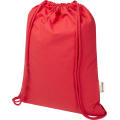 Bolsa de 5 L con cordón de algodón reciclado de 140 g/m² con certificado GRS Oregon Blend