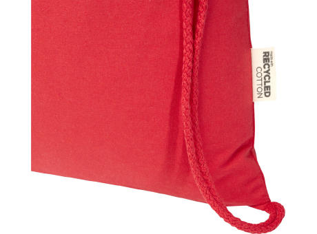 Bolsa de 5 L con cordón de algodón reciclado de 140 g/m² con certificado GRS Oregon Blend