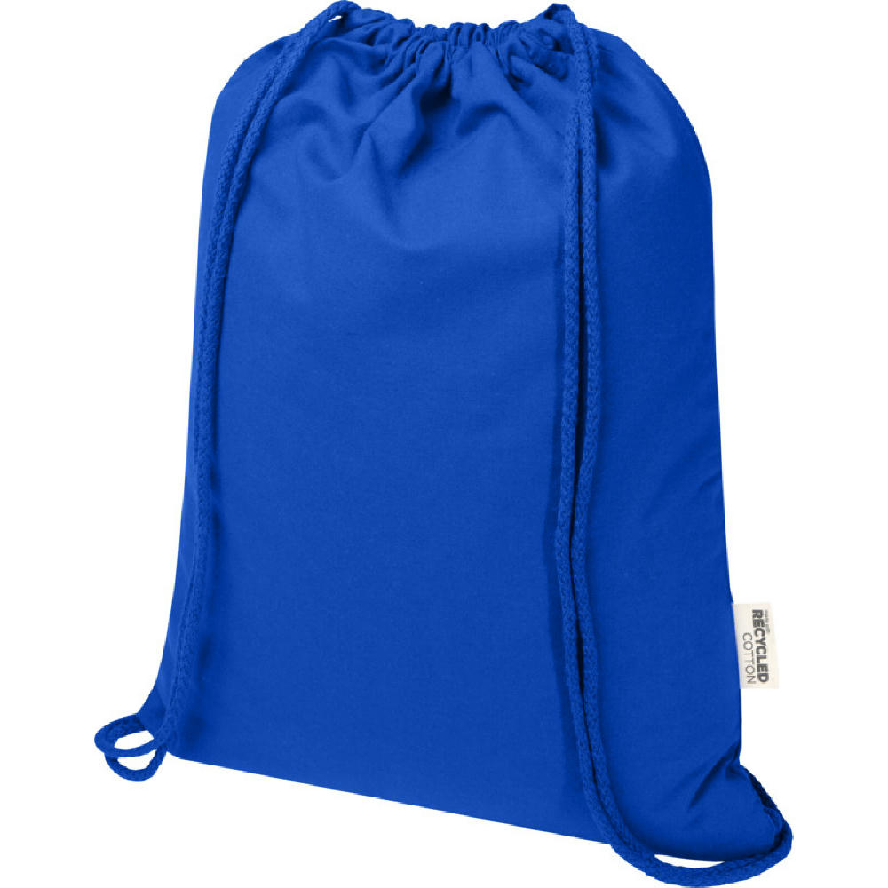 Bolsa de 5 L con cordón de algodón reciclado de 140 g/m² con certificado GRS Oregon Blend