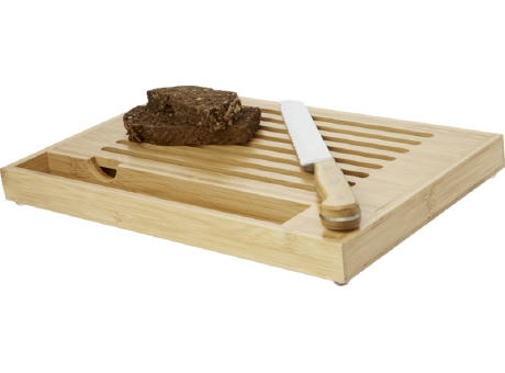 Tabla de cortar de bambú con cuchillo Pao