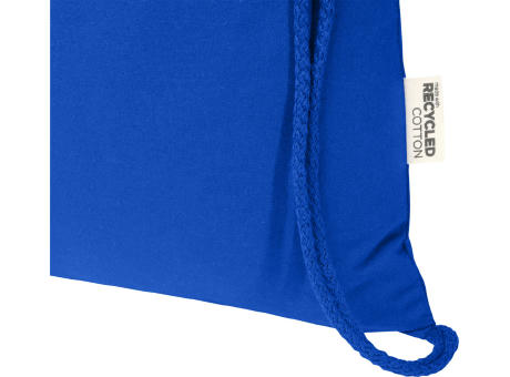 Bolsa de 5 L con cordón de algodón reciclado de 140 g/m² con certificado GRS Oregon Blend