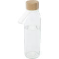 Botella de cristal de 500 ml con asa de silicona y tapa de bambú Porto