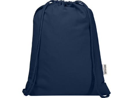 Bolsa de 5 L con cordón de algodón reciclado de 140 g/m² con certificado GRS Oregon Blend