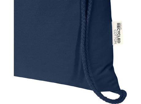 Bolsa de 5 L con cordón de algodón reciclado de 140 g/m² con certificado GRS Oregon Blend