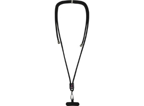 Lanyard ajustable reciclado para smartphone Vega