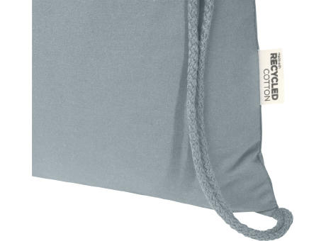 Bolsa de 5 L con cordón de algodón reciclado de 140 g/m² con certificado GRS Oregon Blend