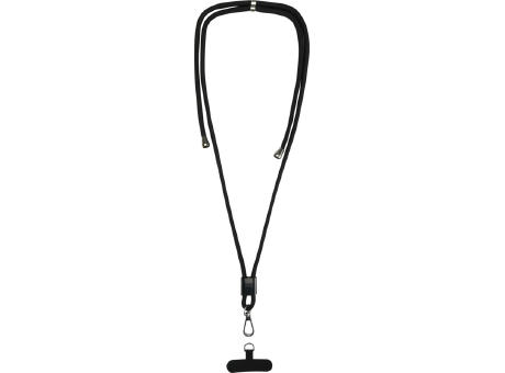 Lanyard ajustable reciclado para smartphone Vega