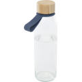 Botella de cristal de 500 ml con asa de silicona y tapa de bambú Porto