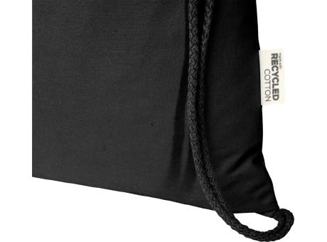 Bolsa de 5 L con cordón de algodón reciclado de 140 g/m² con certificado GRS Oregon Blend