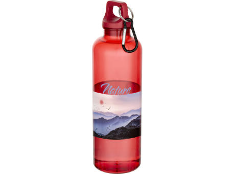 Bidón de 750 ml de plástico reciclado con certificado RCS y mosquetón Oregon