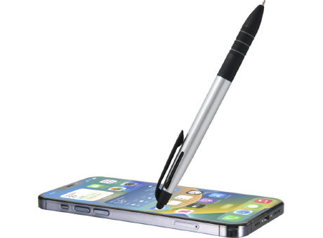Bolígrafo de material reciclado RCS de 3 tintas con stylus Trine