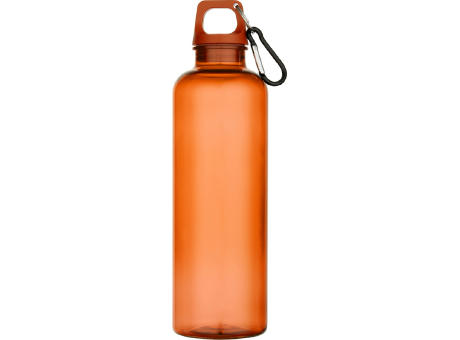 Bidón de 750 ml de plástico reciclado con certificado RCS y mosquetón Oregon