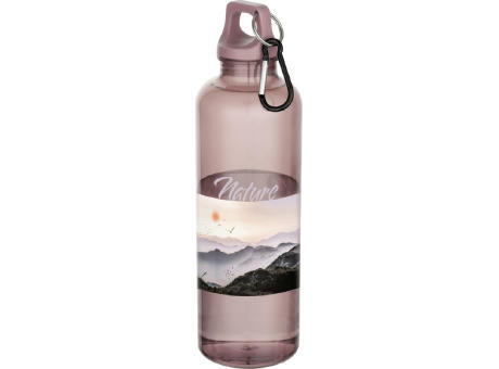Bidón de 750 ml de plástico reciclado con certificado RCS y mosquetón Oregon