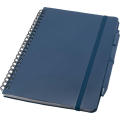 Libreta de tapa dura A5 de plástico procedente del océano con bolígrafo Thalaasa (tinta negra)