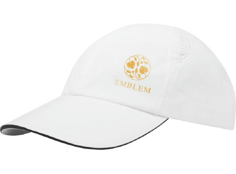 Gorra sandwich reciclada de 6 paneles Cool Fit GRS de 110 g/m² Morion