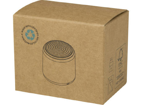 Altavoz inalámbrico Bluetooth® de plástico reciclado de 3 W Velkis