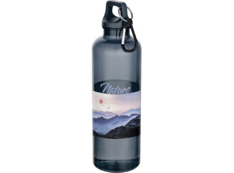 Bidón de 750 ml de plástico reciclado con certificado RCS y mosquetón Oregon