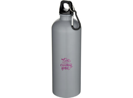 Botella de 750 ml de acero inoxidable mate reciclado con certificado RCS con mosquetón Oregon