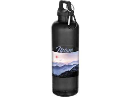 Bidón de 750 ml de plástico reciclado con certificado RCS y mosquetón Oregon