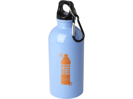 Bidón de 400 ml de acero inoxidable con certificado RCS con mosquetón Oregon