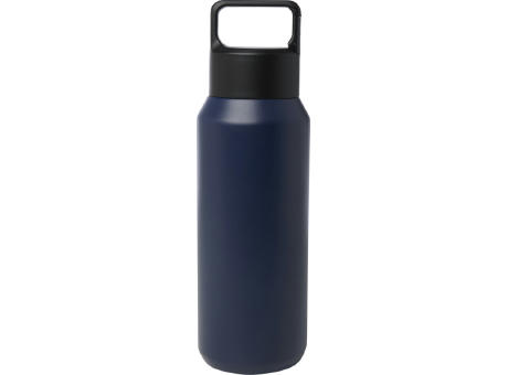Botella de 600 ml con aislamiento al vacío de cobre en acero inoxidable reciclado con certificado RCS Astra