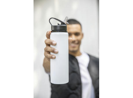 Botella de 800 ml de acero inoxidable reciclado con certificado RCS de una sola pared Fitz