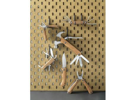 Multiherramienta para bicicletas de 8 funciones con mango de madera Fixie