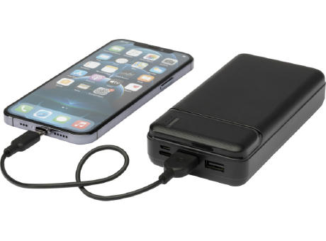 Batería externa de plástico reciclado de 20 000 mAh Loop 