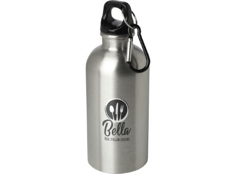 Bidón de 400 ml de acero inoxidable con certificado RCS con mosquetón Oregon