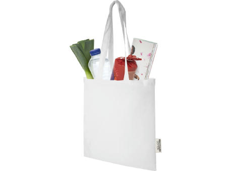 Bolsa Tote de algodón reciclado GRS de 140 g/m2 de 7 L Madras