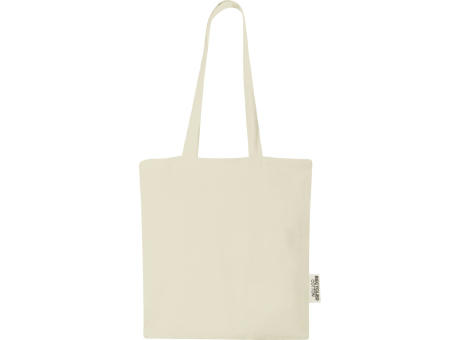 Bolsa Tote de algodón reciclado GRS de 140 g/m2 de 7 L Madras