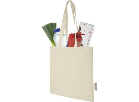 Bolsa Tote de algodón reciclado GRS de 140 g/m2 de 7 L Madras