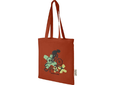 Bolsa Tote de algodón reciclado GRS de 140 g/m2 de 7 L Madras