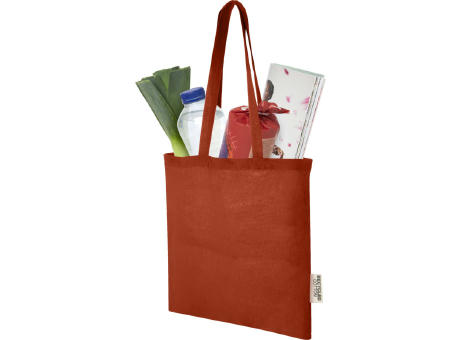 Bolsa Tote de algodón reciclado GRS de 140 g/m2 de 7 L Madras