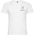 Camiseta de cuello de pico de manga corta para hombre de 155 g/m² Samoyedo