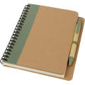 Libreta de papel reciclado con bolígrafo Priestly