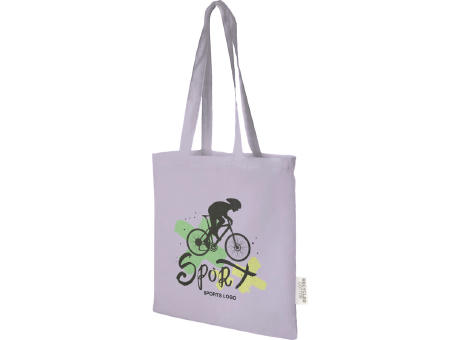 Bolsa Tote de algodón reciclado GRS de 140 g/m2 de 7 L Madras