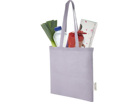 Bolsa Tote de algodón reciclado GRS de 140 g/m2 de 7 L Madras