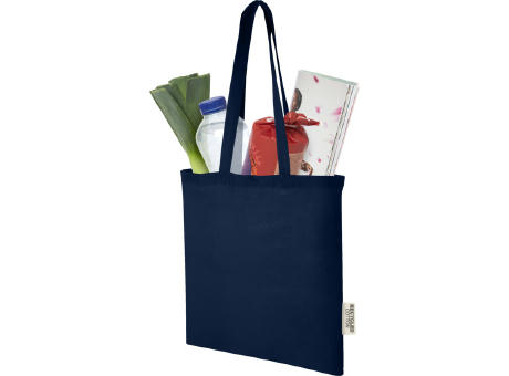 Bolsa Tote de algodón reciclado GRS de 140 g/m2 de 7 L Madras