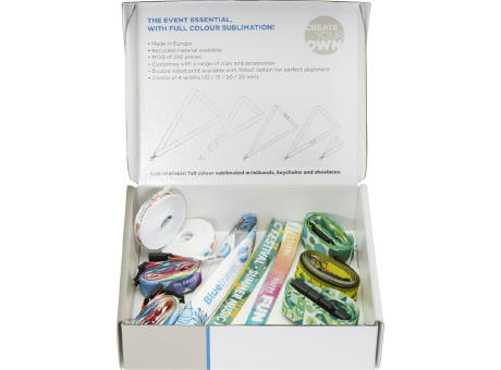 Kit de muestras de lanyards en sublimación