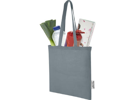 Bolsa Tote de algodón reciclado GRS de 140 g/m2 de 7 L Madras