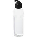 Botella de Tritan™ transparente con tapa de colores de 650 ml Sky