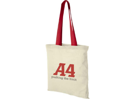 Bolsa Tote de algodón 100 g/m² con asas largas contrastadas Nevada