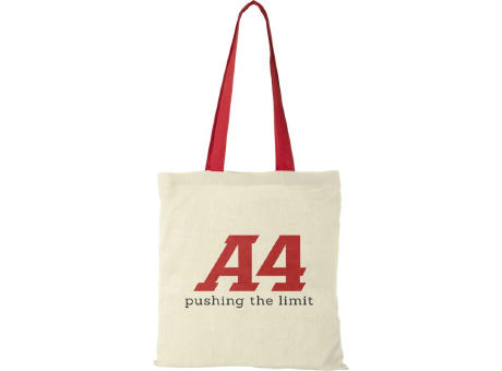 Bolsa Tote de algodón 100 g/m² con asas largas contrastadas Nevada