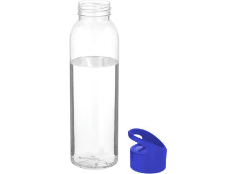 Botella de Tritan™ transparente con tapa de colores de 650 ml Sky