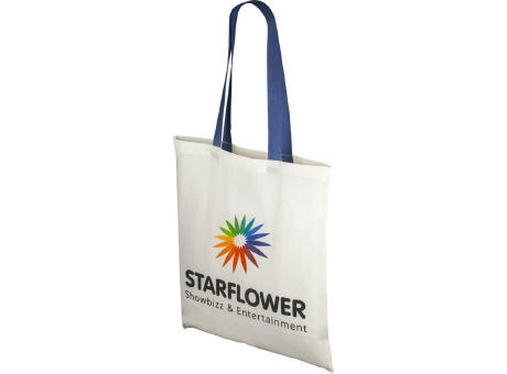 Bolsa Tote de algodón 100 g/m² con asas largas contrastadas Nevada